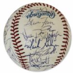 World Champions 1985 Kansas City Royals Signed Baseball -- Team Won The World Series That Year