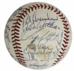 World Champions 1985 Kansas City Royals Signed Baseball -- Team Won The World Series That Year