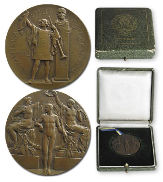 Bronze Medal From the 1912 Summer Olympics, Held in Stockholm, Sweden