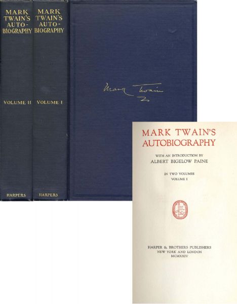 Mark Twains Autobiography in Two Volumes, From 1924