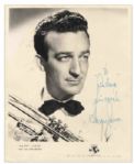 Harry James Signed Publicity Photo -- To Audray / Sincerely / Harry James -- 7.75 x 9.5 -- Very Good