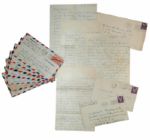 Lot of 15 WWII Letters to a Seaman Aboard U.S.S. Markab -- ...The war is over with Germany, May 8th was V.E. day...