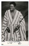 Laurence Olivier Signed Photo as Othello