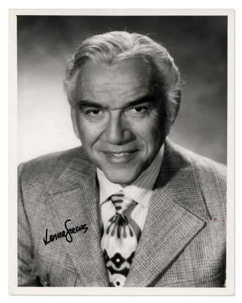 Bonanza Actor Lorne Greene Signed Photo
