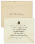 President Herbert Hoover White House Invitation