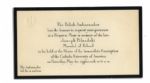 Calvin Coolidge Thank You Card -- Lot Also Includes Diplomatic Invitations