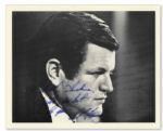 Ted Kennedy Signed 10 x 8 Photo -- To Arthur Shackman / With my best wishes to you / Ted Kennedy -- Near Fine
