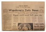 Neil Armstrong Hometown Newspaper From July 1969 -- With Front Page Story on Apollo 11 Preparations