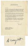 Excellent Dwight D. Eisenhower WWII-Dated Typed Letter Signed -- ...You seem amazed that the Eisenhower name should appear so frequently in the headlines...