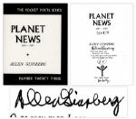 Allen Ginsberg Signed Poetry Book Planet News