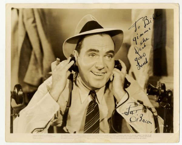 Some Like It Hot Actor Pat OBrien Signed 10 x 8 Vintage Press Photograph