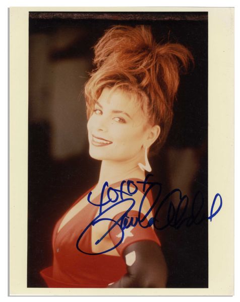 8 x 10 Glossy Signed Photo of Paula Abdul -- The Pop Star Signs Boldly xoxox Paula Abdul -- Near Fine -- With Wehrmann COA