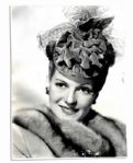 Glamorous Rita Hayworth Glossy 7 x 9.25 Press Photo -- From 1945s Tonight and Every Night -- Very Good