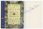 Hillary Clinton Signed It Takes a Village -- Near Fine