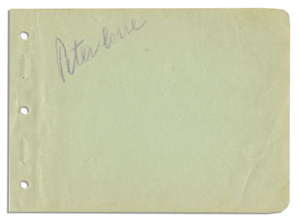 Peter Lorre Signature -- Plus Six Additional Glossy Photos of the Acclaimed Actor