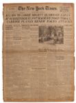 13 August 1945 New York Times Newspaper -- Allies To Loose Mighty Blows on Japan If Surrender Is Not Made by Noon Today...