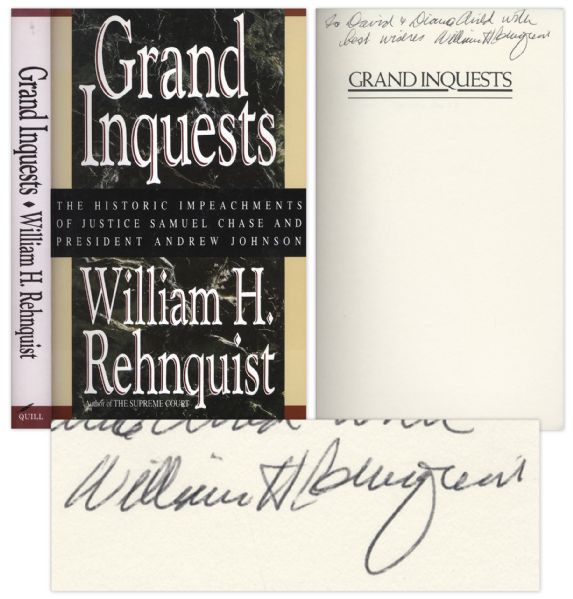 Chief Justice William Rehnquist Signed Edition of Grand Inquests