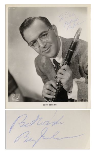 King of Swing Benny Goodman 8 x 10 Glossy Signed Photo