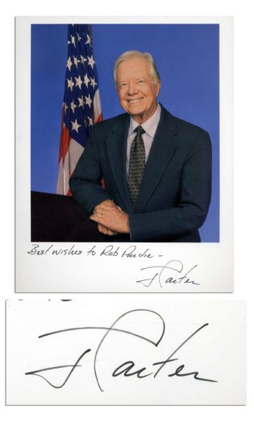 Jimmy Carter Signed 8 x 10 Photo