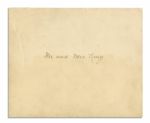 Grover Cleveland 1896 White House Invitation