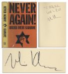 Signed First Printing of Rabbi Meir Kahanes Book Never Again!