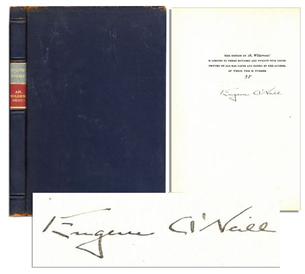 Eugene ONeill Signed Limited First Edition of Ah, Wilderness!