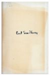 Carl Sandburg Signed First Edition of ''Remembrance Rock''