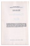 Carl Sandburg Signed First Edition of ''Remembrance Rock''