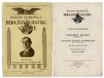 Inaugural Program for Woodrow Wilson -- 5 March 1917, One Month Before Wilson Asked Congress to Declare War Against Germany