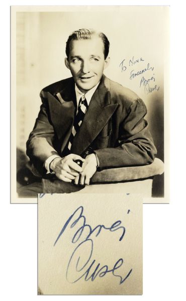 Bing Crosby 8 x 10 Signed Photo