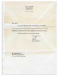 Prolific Inventor Lee De Forest Typed Letter Signed