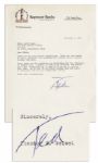 Dr. Seuss Typed Letter Signed -- ''...we are still running back and forth to Hollywood, but we hope things will let up...''