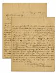 Lincoln Assassination Letter From Policeman Who Hunted Conspirators -- ...as to the...disposition of the remains of J. Wilkes Booth...