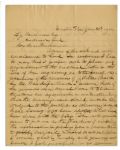 Lincoln Assassination Letter From Policeman Who Hunted Conspirators -- ''...as to the...disposition of the remains of J. Wilkes Booth...''