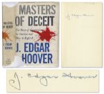 J. Edgar Hoover Signs His Masters of Deceit