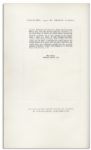Eugene O'Neill's 1934 Play ''Days Without End'' Signed Limited Edition