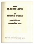 Limited Edition of Eugene O'Neill's ''Hairy Ape'' Signed -- Fine