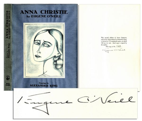 Eugene ONeill Signed Limited Edition of His Pulitzer Prize-Winning Drama Anna Christie -- Fine