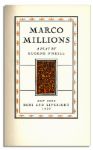 Eugene O'Neill ''Marco Millions'' Signed Limed Edition