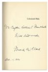 General Mark Clark Signed First Edition of ''Calculated Risk''