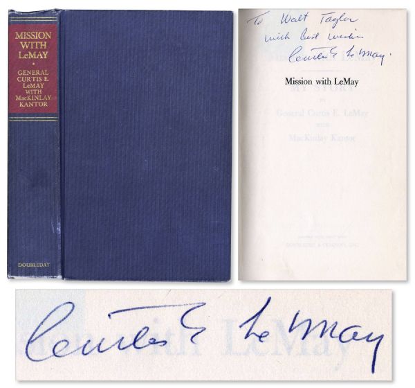 WWII General Curtis E. LeMay Signed First Edition of His Memoir Mission With LeMay