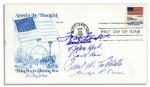 Enola Gay Crew Members Signed Cover -- Paul Tibbets, Dutch Van Kirk, Tom Ferebee, Jacob Beser & Dick Nelson