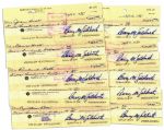 Lot of 10 Checks Signed by Conservative Icon Barry Goldwater -- While Senator of Arizona