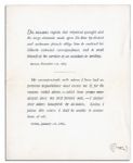 Oliver Wendell Holmes Letter Signed -- ''...you will do well to remind me again of my promise...''