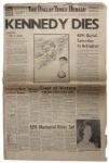 Robert Kennedys Death Announced in The Dallas Times Herald Newspaper