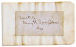 Autograph by Poet Henry Wadsworth Longfellow
