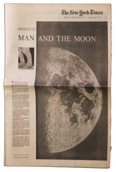 The New York Times Apollo 11 Moon Landing Special Segment -- 17 July 1969