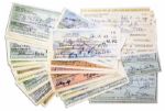 Lot of 100 Mary Astor Signed Checks