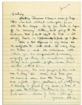 Eisenhower WWII Autograph Letter Signed -- ...I have a series of trips that will last without interruption from six to ten days...as to subjects to write about. So many things are taboo...