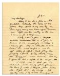 Dwight Eisenhower WWII Autograph Letter Signed One Month After D-Day -- ''...I'm a flea on a hot griddle...how promptly I duck to the shelter when the 'Buggers' come around!...''